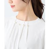 ネックパールデザインブラウス | alotta | 詳細画像4