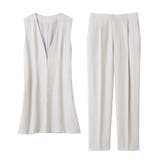 【洗える】ロングベストセットアップ    | Viola e Viola | 詳細画像18 