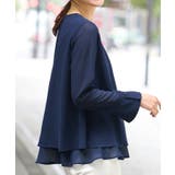 裾フレア裏地付きシフォンブラウス     | Viola e Viola | 詳細画像6 