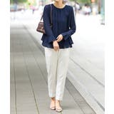 裾フレア裏地付きシフォンブラウス     | Viola e Viola | 詳細画像7 