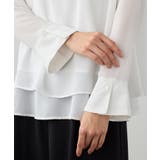 裾フレア裏地付きシフォンブラウス     | Viola e Viola | 詳細画像19 