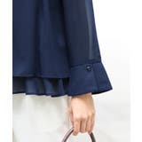 裾フレア裏地付きシフォンブラウス     | Viola e Viola | 詳細画像20 