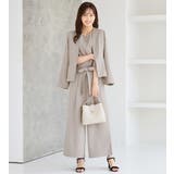 グレージュ | 【3点セット】洗える!フォーマルセットアップ | alotta