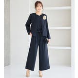 ネイビー | 【3点セット】洗える!フォーマルセットアップ | alotta