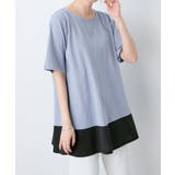 なめらか上品カットソー配色切替Aラインチ | Viola e Viola | 詳細画像23