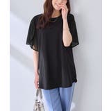 異素材切替チューリップ袖チュニック | alotta | 詳細画像9 