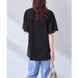 異素材切替チューリップ袖チュニック | alotta | 詳細画像13 