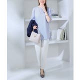 異素材切替チューリップ袖チュニック | alotta | 詳細画像3 