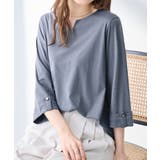 袖口金ボタンデザインTシャツ | alotta | 詳細画像2