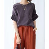 チャコール | ちゃっかり細見え!デザイン袖トップス | Viola e Viola