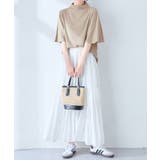 上品フレアー袖リブＴシャツ | alotta | 詳細画像20 