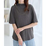 上品フレアー袖リブＴシャツ | alotta | 詳細画像6 