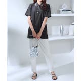 衿配色Ａラインポロチュニック | alotta | 詳細画像10 