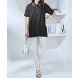 衿配色Ａラインポロチュニック | alotta | 詳細画像14 