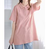 衿配色Ａラインポロチュニック | alotta | 詳細画像18 