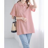 衿配色Ａラインポロチュニック | alotta | 詳細画像21 