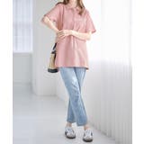 衿配色Ａラインポロチュニック | alotta | 詳細画像23 