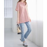 衿配色Ａラインポロチュニック | alotta | 詳細画像24 