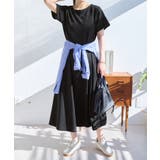 エンボス素材Ａラインワンピース ロング | Viola e Viola | 詳細画像8 