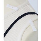 <肩紐隠せるストラップ付き>リブタンクトップ | alotta | 詳細画像26