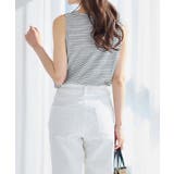 <肩紐隠せるストラップ付き>リブタンクトップ | alotta | 詳細画像8