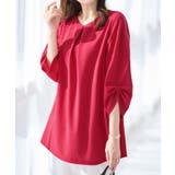 ７分袖ＡラインチュニックＴブラウス | alotta | 詳細画像1 