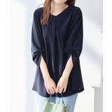 ７分袖ＡラインチュニックＴブラウス | alotta | 詳細画像8 