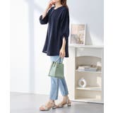 ７分袖ＡラインチュニックＴブラウス | alotta | 詳細画像12 