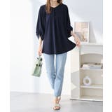 ７分袖ＡラインチュニックＴブラウス | alotta | 詳細画像14 