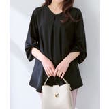 ７分袖ＡラインチュニックＴブラウス | alotta | 詳細画像21 