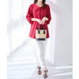 ７分袖ＡラインチュニックＴブラウス | alotta | 詳細画像6 