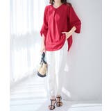 ７分袖ＡラインチュニックＴブラウス | alotta | 詳細画像7 