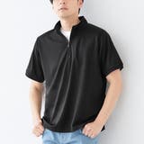 ブラック | スムースジップポロシャツ | REMEN’S