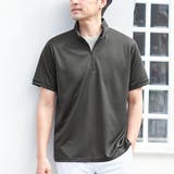 チャコール | スムースジップポロシャツ | REMEN’S