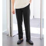 ブラック | 軽くてサラッとツータックパンツ75 | REMEN’S
