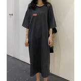 グレー | バックプリント カットソー ワンピース | ALTROSE