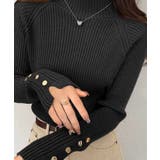 ニット 袖ボタン リブ ハイネック | ALTROSE | 詳細画像5 