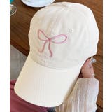 ホワイト | リボン刺繍キャップ | ALTROSE