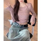 リボン レイヤード風 ロングTシャツ | ALTROSE | 詳細画像11