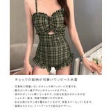 フリル チェック ワンピース 水着 | ALTROSE | 詳細画像2