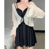 シアーカーディガン付 フリル リボン ワンピース 水着 2点セット | ALTROSE | 詳細画像2