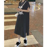 ワンピース ワンマイルウェア ロゴプリント ロング丈 スリッド | ALTROSE | 詳細画像4