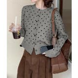 カーディガン ドット 韓国 ニット  | ALTROSE | 詳細画像9 