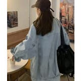 オーバー デニム ジャケット シンプル ユニセックス 韓国風 高見え | ALTROSE | 詳細画像8 