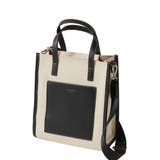 キャンバス×ブラック | トート ショルダーバッグ レディース | ALTROSE