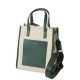 キャンバス×グリーン | トート ショルダーバッグ レディース | ALTROSE
