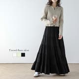 ティアードスカート ギャザー フレア | AMELY | 詳細画像1 