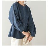 デニムペプラム プルオーバー トップス | AMELY | 詳細画像8