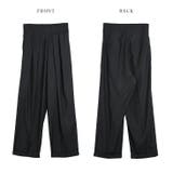 タックワイドパンツ ボトムス 美シルエット | AMELY | 詳細画像15