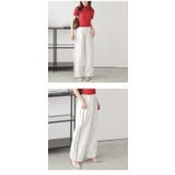 ワイドパンツ スポーティカジュアル サイドライン | AMELY | 詳細画像13 